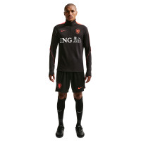 Nike Nederland Strike Trainingstrui 1/4-Zip 2026-2028 Zwart Oranje