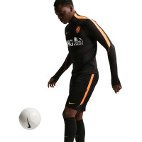 Kit d'entraînement Nike Netherlands Strike 2026-2028 noir orange