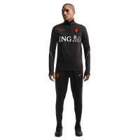 Survêtement Nike Netherlands Strike 1/4-Zip 2026-2028 noir orange