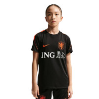 Kit d'entraînement Nike Netherlands Strike 2026-2028 pour Enfants, noir et orange
