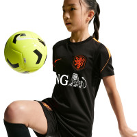 Kit d'entraînement Nike Netherlands Strike 2026-2028 pour Enfants, noir et orange