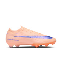 Nike Zoom Mercurial Vapor 16 LV8 Elite Gazon Naturel Chaussures de Foot (FG) Rose Saumon Bleu Foncé Mauve