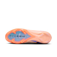 Nike Zoom Mercurial Vapor 16 LV8 Elite Gazon Naturel Chaussures de Foot (FG) Rose Saumon Bleu Foncé Mauve