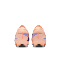 Nike Zoom Mercurial Vapor 16 LV8 Elite Gazon Naturel Chaussures de Foot (FG) Rose Saumon Bleu Foncé Mauve