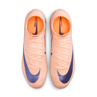 Nike Zoom Mercurial Vapor 16 LV8 Elite Kunstgras Voetbalschoenen (AG) Zalmroze Donkerblauw Paars