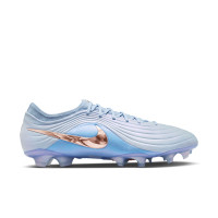 Nike Tiempo Maestro LV8 Elite Gazon Naturel Chaussures de Foot (FG) Bleu Clair Bleu-Violet Bronze