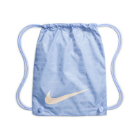 Nike Phantom 6 High LV8 Elite Gazon Naturel Chaussures de Foot (FG) Blanc Cassé Bleu Clair Bleu