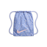 Nike Phantom 6 Low LV8 Elite Gazon Naturel Chaussures de Foot (FG) Blanc Cassé Bleu Clair Bleu