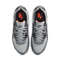 Nike Air Max 90 Premium Sneakers Grijs Zwart Smoke Grey Oranje