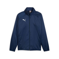 PUMA teamGOAL All Weather Jas Donkerblauw Wit