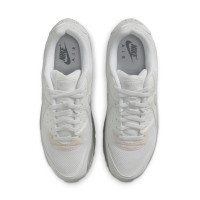 Nike Air Max 90 Premium Sneakers Zilvergrijs Wit Beige Grijs