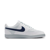 Nike Court Vision Low Baskets Blanc Bleu Foncé Platine