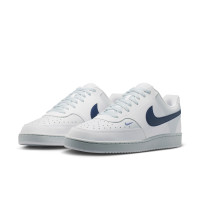 Nike Court Vision Low Baskets Blanc Bleu Foncé Platine