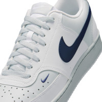 Nike Court Vision Low Baskets Blanc Bleu Foncé Platine