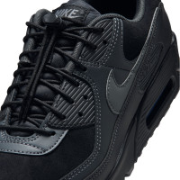 Nike Air Max 90 Baskets Noir Anthracite Gris Foncé Gris Argenté