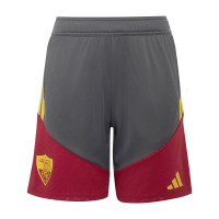 adidas AS Roma Trainingsbroekje 2026-2027 Kids Donkergrijs Rood Oranje