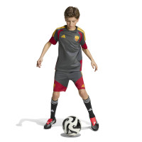 adidas AS Roma Trainingsset 2026-2027 Kids Donkergrijs Rood Oranje