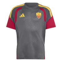 adidas AS Roma Trainingsset 2026-2027 Kids Donkergrijs Rood Oranje