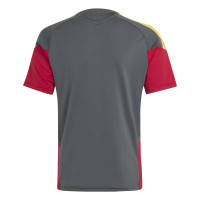 adidas AS Roma Trainingsset 2026-2027 Kids Donkergrijs Rood Oranje
