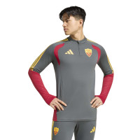Survêtement adidas AS Roma 1/4-Zip 2026-2027 gris foncé rouge orange