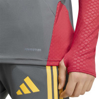 Survêtement adidas AS Roma 1/4-Zip 2026-2027 gris foncé rouge orange