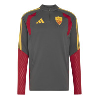 Survêtement adidas AS Roma 1/4-Zip 2026-2027 gris foncé rouge orange
