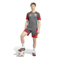 adidas AS Roma Trainingsbroekje 2026-2027 Donkergrijs Rood Oranje