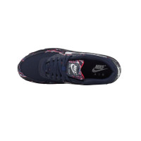 Nike Air Max 90 Premium Sneakers Printed Canvas Donkerblauw Wit Multicolor