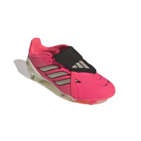 adidas Predator Elite FT Gazon Naturel Chaussures de Foot (FG) Enfants Rose Vif Gris Argenté Noir Doré