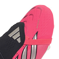 adidas Predator Elite FT Gazon Naturel Chaussures de Foot (FG) Enfants Rose Vif Gris Argenté Noir Doré