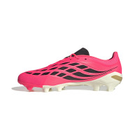 adidas Predator League Gazon Naturel Chaussures de Foot (FG) Rose Vif Gris Argenté Noir Doré