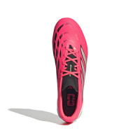 adidas Predator League Gazon Naturel Chaussures de Foot (FG) Rose Vif Gris Argenté Noir Doré