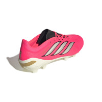adidas Predator League Gazon Naturel Chaussures de Foot (FG) Rose Vif Gris Argenté Noir Doré