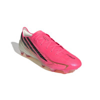 adidas F50 Hyperfast Pro Gras Voetbalschoenen (FG) Felroze Zwart Goud Wit