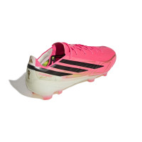 adidas F50 Hyperfast Pro Gras Voetbalschoenen (FG) Felroze Zwart Goud Wit