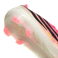 adidas F50 Hyperfast Pro Gras Voetbalschoenen (FG) Felroze Zwart Goud Wit