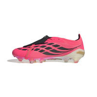 adidas Predator Elite FT Gazon Naturel Chaussures de Foot (FG) Rose Vif Gris Argenté Noir Doré