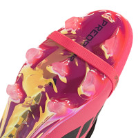 adidas Predator Elite FT Gazon Naturel Chaussures de Foot (FG) Rose Vif Gris Argenté Noir Doré