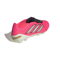 adidas Predator League FT Gras Voetbalschoenen (FG) Felroze Zilvergrijs Zwart Goud