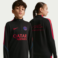 Nike Paris Saint-Germain Strike Trainingstrui 1/4-Zip 2026-2027 Kids Zwart Felrood Donkerblauw