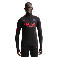 Haut d'entraînement Nike Paris Saint-Germain Strike 1/4-Zip 2026-2027 noir rouge vif bleu foncé