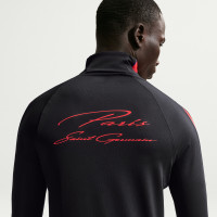 Haut d'entraînement Nike Paris Saint-Germain Strike 1/4-Zip 2026-2027 noir rouge vif bleu foncé