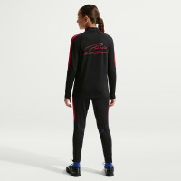 Nike Paris Saint-Germain Strike Trainingspak 1/4-Zip 2026-2027 Kids Zwart Felrood Donkerblauw