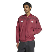 adidas Arsenal Stadium Trainingsjack 2026-2027 Bordeauxrood Zwart Wit
