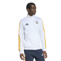 Veste d'entraînement adidas Real Madrid DNA 2026-2027 blanc orange noir