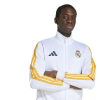 Veste d'entraînement adidas Real Madrid DNA 2026-2027 blanc orange noir