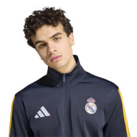 adidas Real Madrid DNA Trainingsjack 2026-2027 Donkerblauw Oranje Wit