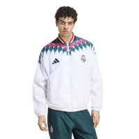 Veste d'entraînement adidas Real Madrid Stadium 2026-2027, blanc, noir, violet, vert foncé
