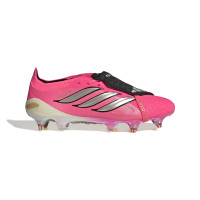 adidas Predator Elite FT IJzeren-Nop Voetbalschoenen (SG) Felroze Zilvergrijs Zwart Goud