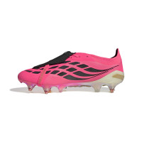 adidas Predator Elite FT IJzeren-Nop Voetbalschoenen (SG) Felroze Zilvergrijs Zwart Goud